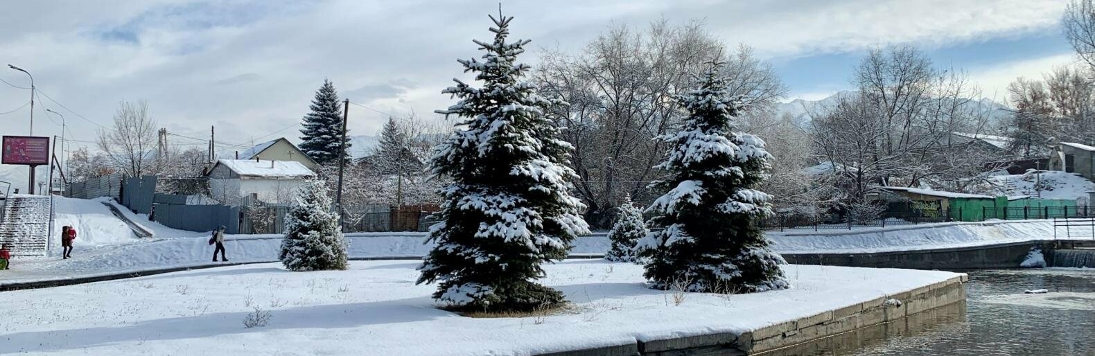 До 30 сантиметров снега выпало в предгорных районах Алматы